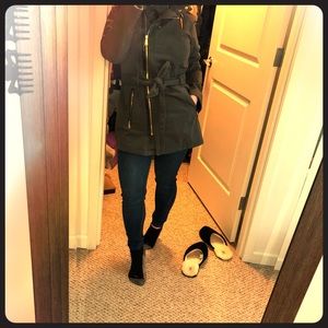 MICHAEL KORS army green fall/spring jacket
